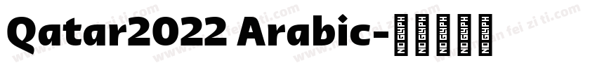 Qatar2022 Arabic字体转换